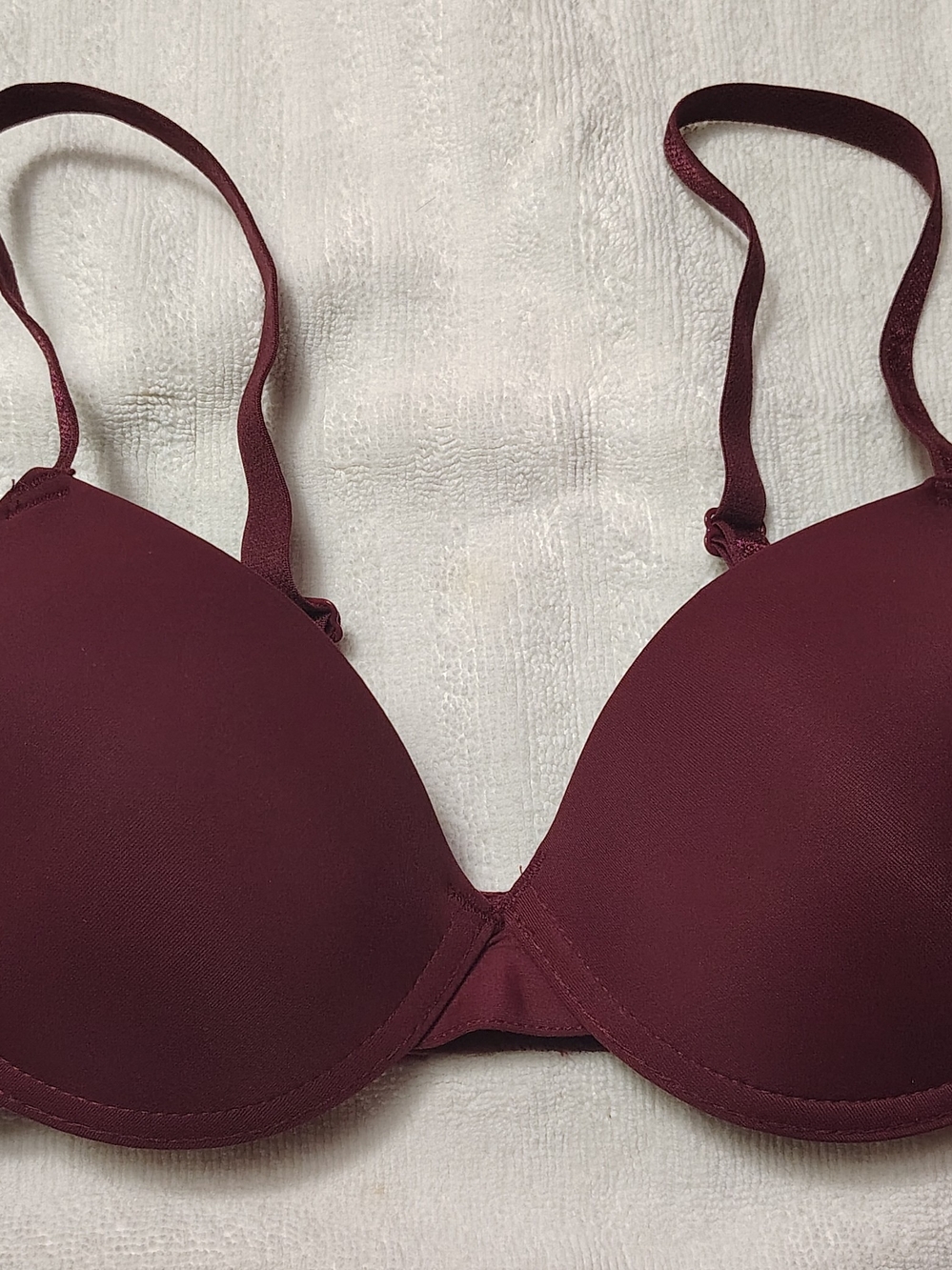 Smooth Molded Underwire Bra - Deep Wine